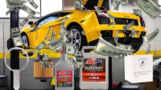 How Much Does a Lamborghini Oil Change Cost Lamborghini Gallardo Oil change [upl. by Zetnas]