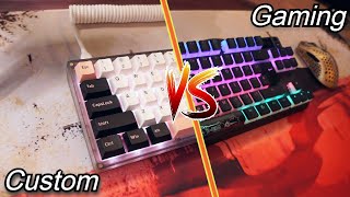 200 Custom Keyboard vs 200 Gaming Keyboard Sound Comparison [upl. by Namdor]