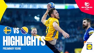 The champions start with a win  Sweden vs Bosnia Herzegovina  Highlights  Mens EHF EURO 2024 [upl. by Copland]