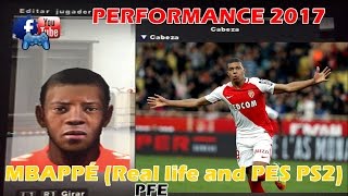 Kylian Mbappé  PROMESAS  AS Monaco FC  FaceHairStats PES201417PSPWIIPS2 [upl. by Eisyak]