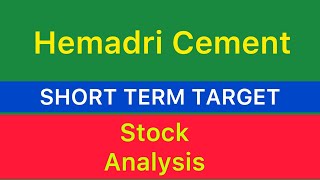 HEMADRI CEMENTS STOCK TARGET ✿ HEMADRI CEMENTS STOCK NEWS  HEMADRI CEMENT ANALYSIS CRASH 061124 [upl. by Dynah]