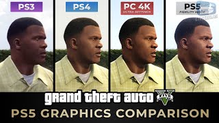 GTA 5 PS5 Comparison  PS5  PC  PS4  PS3 [upl. by Anahcra898]