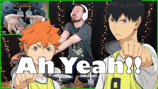 Ah Yeah  Haikyuu Opening 2  Drum Cover [upl. by Arikaahs633]