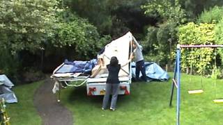 putting up the Trigano Oceane Trailer 315GL tent [upl. by Eanel]