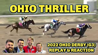 Tawny Port TACKLES White Abarrio In Thistledown Thriller  2022 Ohio Derby Replay amp Reaction [upl. by Cirre993]