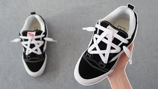 HOW TO STAR LACE YOUR KNU SKOOL VANS EASY [upl. by Theodore]