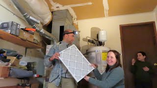 Furnace air filter replacement [upl. by Suirtemed870]