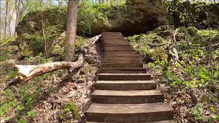 Visiting Maquoketa Caves State Park in Iowa [upl. by Sitoel204]