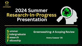 Avery Csaszar A Scoping Review of Greenwashing [upl. by Ensign357]