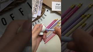 ✨Unpacking of new pencils with eraser crochetknittingtoysaestheticpencilsunpackingcreativity [upl. by Christis]