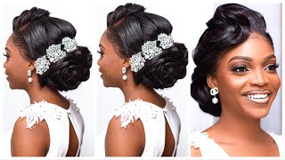 Coiffure pour le mariage civil chignon parfait chic bien coiffer mariée tuto coiffure [upl. by Annuahs]