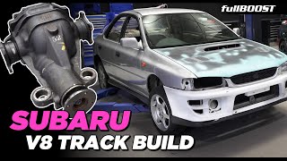 We jam an R200 diff into our V8 Subaru WRX build [upl. by Cannon900]