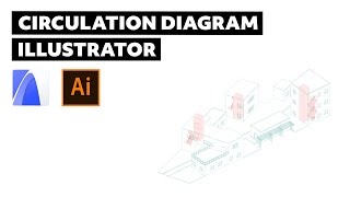 How to create a Circulation diagram in illustratorArchiCAD  Architecture Software Tutorial [upl. by Gausman]