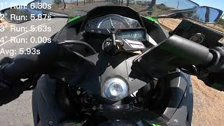 2017 Kawasaki Ninja 300  Aceleration 0100kmh amp Top Speed [upl. by Amolap69]