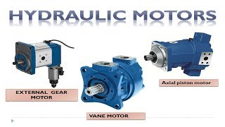 Hydraulic Motor Types and how are they work hydraulic motors and pumps [upl. by Nedgo]