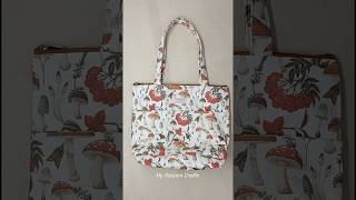 DIY TOTE BAG CUTTING AND STITCHING  Bag making  How to make purse from cloth diy shortvideos [upl. by Niwhsa]