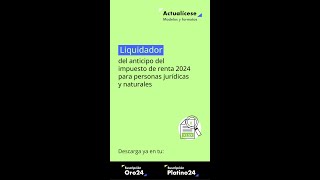 🚨Liquidador del anticipo del impuesto de renta 2024 para personas jurídicas y naturales [upl. by Yeltrab]