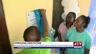 Ecobank Ghana PLC donates vital medical supplies to Abokobi maternal health center JoyNews [upl. by Maggee]