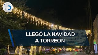 Inició decoración navideña en la ciudad de Torreón [upl. by Annahvas]