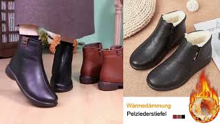 Neuestes Modell 2024 🔥Warme und modische DamenKaschmirLederschuhe💥 [upl. by Dwane823]