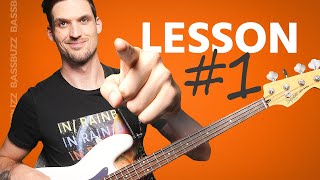 Beginner Bass Lesson 1 Your Very First Lesson [upl. by Watanabe473]