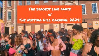 Cameos quotCandyquot the BIGGEST LINE DANCE  the Notting Hill Carnival  Electric Slide 25082024 [upl. by Enilraep657]