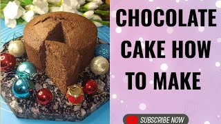 HOW TO MAKE CHOCOLATE CAKE AT HOME [upl. by Alahcim]