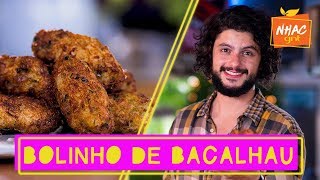 Como fazer BOLINHO DE BACALHAU sem farinha  Mohamad no Nhac [upl. by Lenwood]