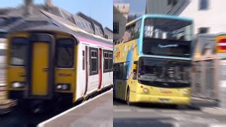 Trains and Buses between Tenby amp Saundersfoot [upl. by Ahsitneuq]