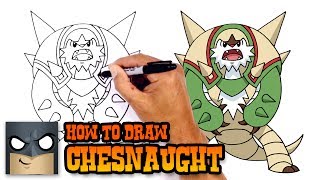 How to Draw Pokemon  Chesnaught  Step by Step [upl. by Zerk52]