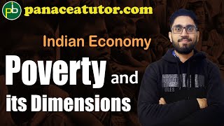 PovertyTypesDimensions amp Measurement  Indian Economy  IASPCS SSC All Govt Jobs Panacea Tutor [upl. by Kohn]