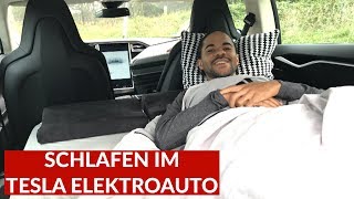 Kann Man Im Tesla Model S Gut Schlafen Spezial Matratze Im Test [upl. by Ok]