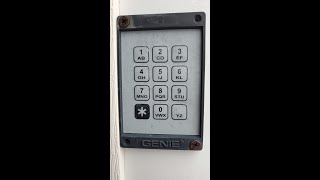 Old Genie Intellicode Garage door opener keypad programming [upl. by Kremer]