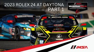 2023 Rolex 24 At Daytona  Part 1  WeatherTech SportsCar Championship  Daytona Beach FL [upl. by Dewey]