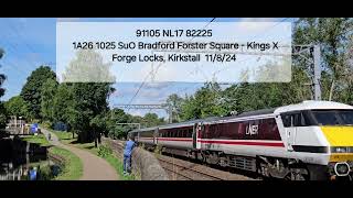 91105 NL17 82225 1A26 1025 Bradford Forster Square  Kings Cross [upl. by Eirallih]