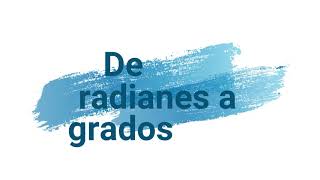 Radianes a grados en GeoGebra [upl. by Lemaj216]