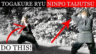 NINJUTSU ESCAPE AND EVASION TECHNIQUES  Togakure Ryu Ninpo Taijutsu [upl. by Hallagan]