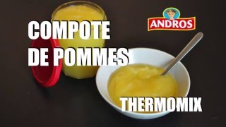 La recette facile de la compote de pomme avec le Thermomix pour les enfants TM5 [upl. by Dimmick]