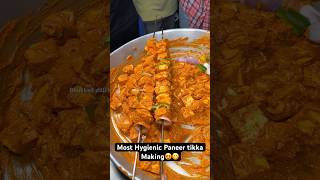 Most Hygienic Paneer tikka Making😍😋 Indian Street Food [upl. by Pollyanna]