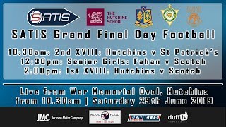 SATIS  Grand Final Day Football  290619  LIVE STREAM [upl. by Shelbi959]