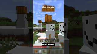 How to Make a Snow Golem in Minecraft  Easy Guide for All Players Minecraft SnowGolem [upl. by Siva]