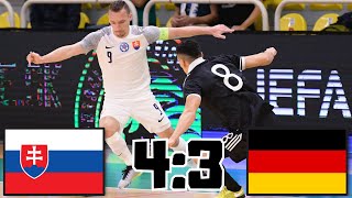 SLOVENSKO VS NEMECKO ODVETA KVALIFIKÁCIA NA MAJSTROVSTVÁ SVETA 2024 VO FUTSALE [upl. by Yelsnit891]