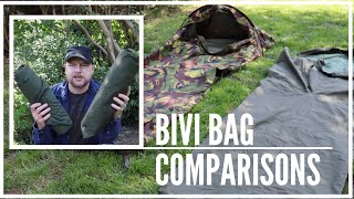 Bivy Bags  Bivi or Hooped Bivi  Which is better  Comparing a standard Bivy bag with a Hooped Bivy [upl. by Kristyn]