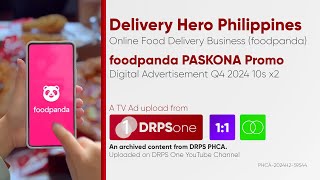 foodpanda PASKONA Promo Digital Ad Q4 2024 10s x2 Philippines 11ST [upl. by Schell]