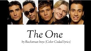 Backstreet boys  The One Color Coded lyrics [upl. by Dera]