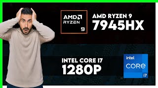 AMD Ryzen 9 7945HX vs Intel Core i7 1280P Comparison [upl. by Reeta]