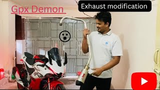 Gpx Demon gr165rr exhaust modification Daytona exhaust S Quraishi [upl. by Narej]