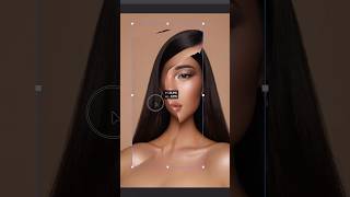 Edit hair in Photoshop makeup photoshop retouch tutorial beauty edit photo [upl. by Bartley]