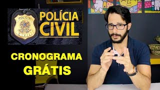 Concurso Polícia CivilSP  Cronograma de Estudos Grátis  Informações [upl. by Rancell621]