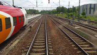 Train Drivers View Fågelsta  Boxholm [upl. by Rainger]